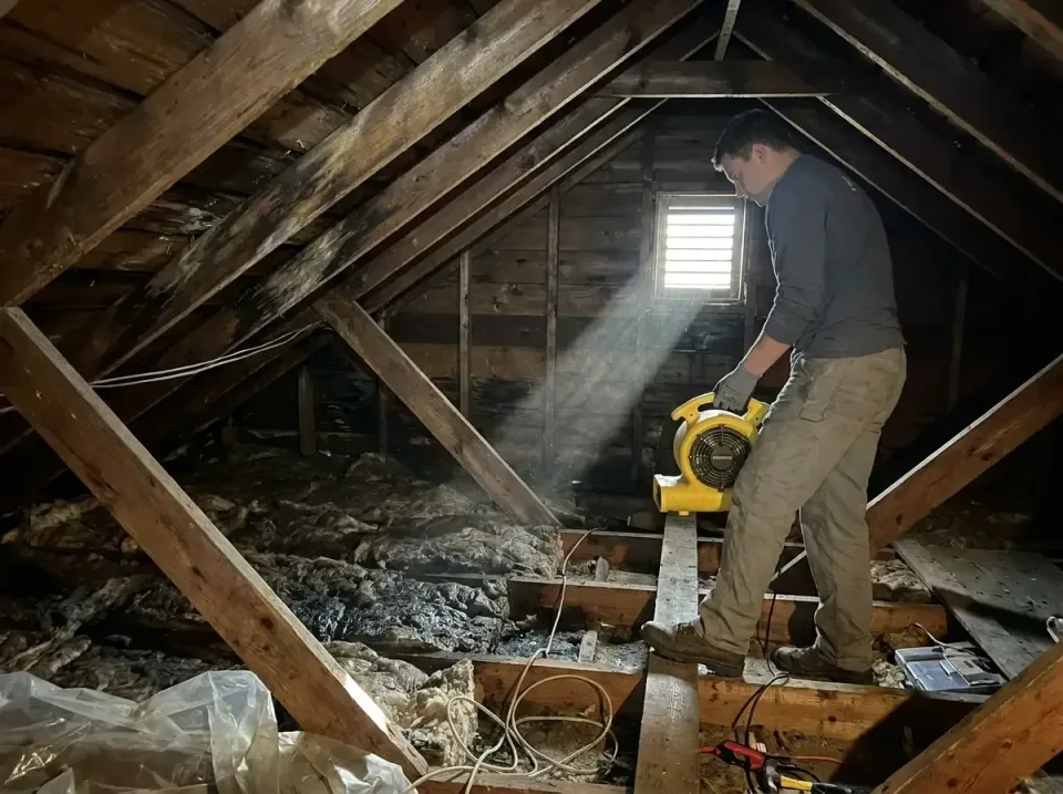 attic-water-damage-drying-proc-007 — frequently asked questions, Emergency Water Extraction & 24/7 Flood Response in Mayfiel…